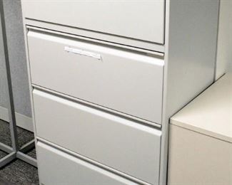 Hon 4 Drawer Lateral Filing Cabinet, No Key, 52.5" x 30" x 18"