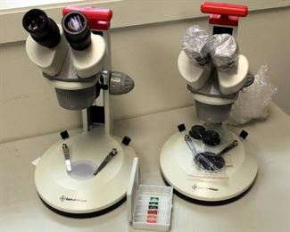 Stereo Microscopes, Model T-22041 And Model T-2201, Qty 2