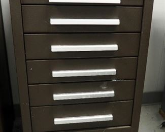 Kennedy Rolling 6 Drawer Technician Tool Cart - 33" x 23" x 14", Including Hand Tools, Hardware, And More