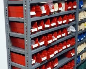 Heavy Duty Metal Storage Rack - 75.5" x 36" x 12", Including Sorted Hardware Bins With Screws, Cable Management, Electronic Boxes, And More