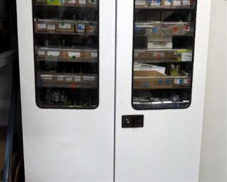 2 Door Metal Lab Cabinet With Pull Out Drawers - 73" x 41" x 21"