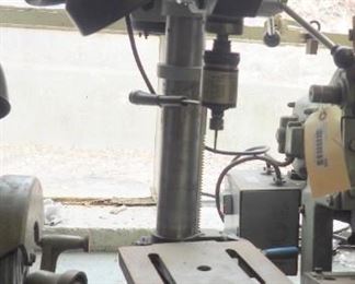 Electric Tabletop Drill Press With Tapmatic Tapping Attachment, Powers On