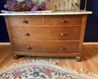 Victorian Marble Topped Vanity