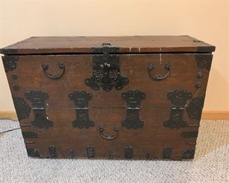 Antique Korean Horse Blanket Chest