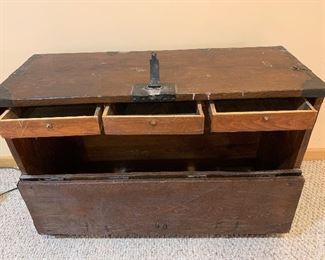 Antique Korean Horse Blanket Chest