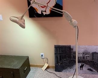 Vintage DAZOR Floating Fixture - Floor Standing Magnifier Light