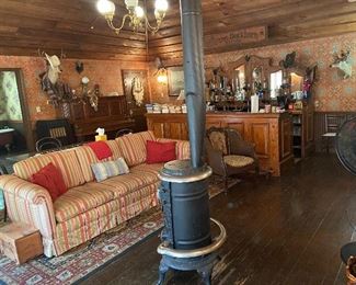 Yes! Garage conversion into a Saloon! This is a pre-setup photo so excuse the mess.
