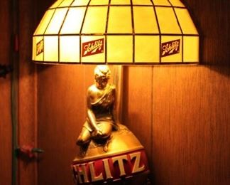 Vintage Schlitz wall lamp