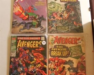 Vintage comics, Avengers, etc.