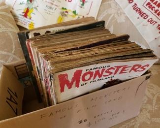 Vintage Famous Monsters of Filmland magazine lot