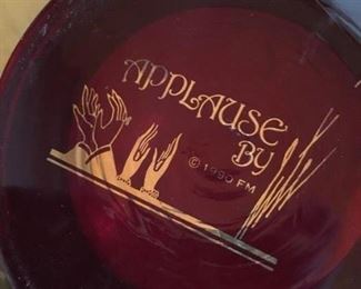 Stamp on bottom of Erte Applause vase.