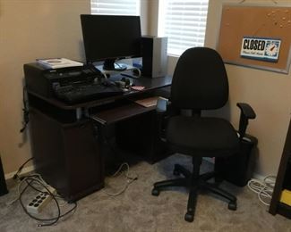 Office Chair and Desk