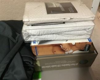 Flameless Candle Collection, Touch and Tone Massager, Pillow Shams.