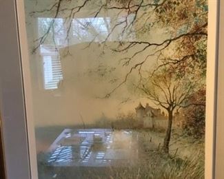 The Manor by Francois D'Izarny, 1982 - Lithograph 63/275 (has COA)