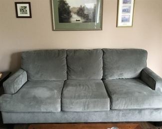 Ashley Grey Microfiber Sofa