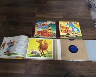 Vintage BOZO the Capitol Clown Record Readers 