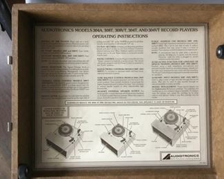 Audiotronics Record Player top