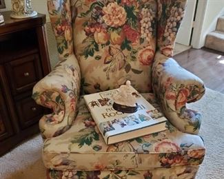 WINGBACK CHAIR....NORMAN ROCKWELL BOOK