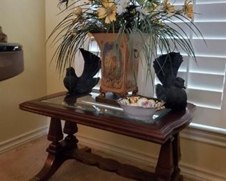 SMALL GLASS TOP TABLE