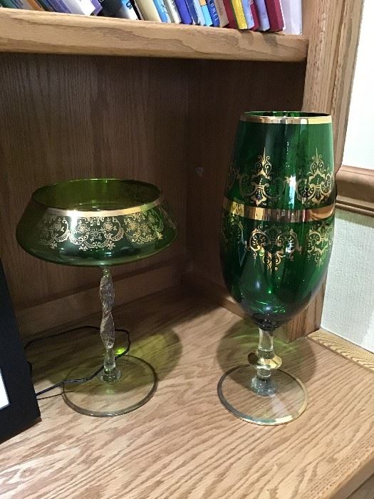 Vintage Italian Murano Compote Glassware