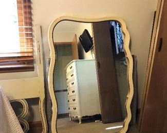 Mirror and headboard 