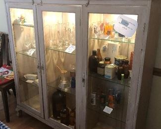 Vintage 3 Door China Display Cabinet