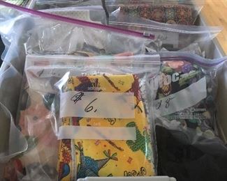 Lots of fabric for crafts and quilts