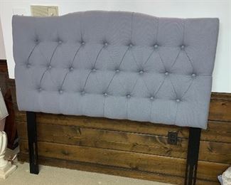 Upholstered headboard in great condition.  Dimensions 55"w x 54"h.  Price $250