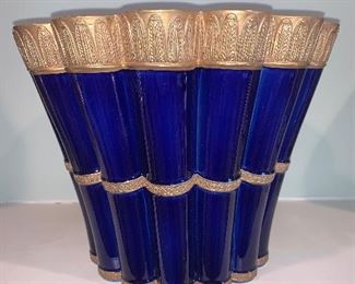 Chelsea House cobalt blue cache pot 10" - Price $95