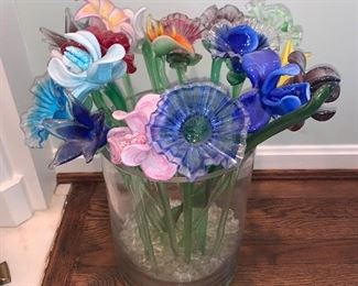 Crystal flower stems (19) - $10 each