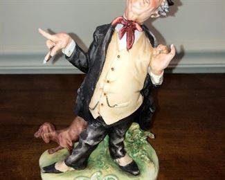 Man with dog figurine 8.5" - $50