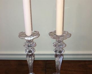 Crystal candlesticks 12" (we have 2 pairs) $40