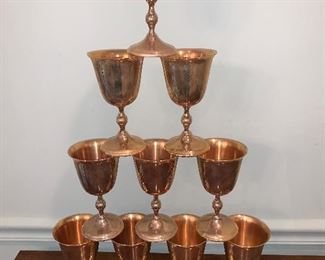 Goldstone Italian goblets set of 10 - $95