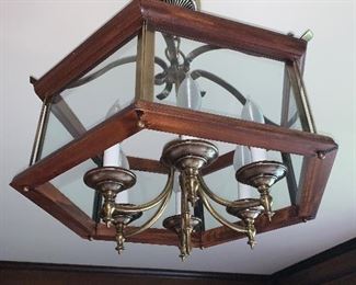 Brass chandelier - $250