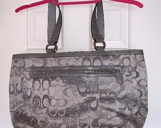Grey Coach handbag in good condition $65