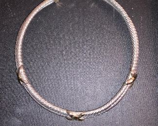 Gold tone and silver tone collar necklace $20 