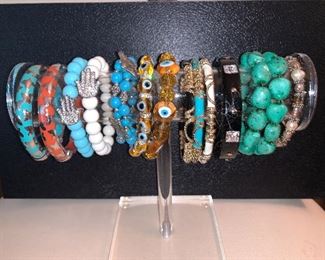 Miscellaneous bracelet lot $45