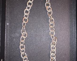 Two tone chain necklace $15