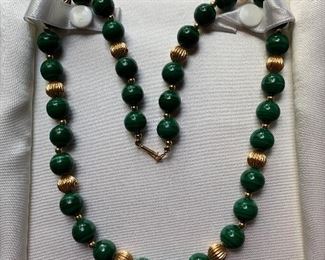 Malachite necklace $50