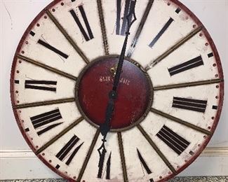 Decorative wall clock battery operated in good condition.  30.5"diameter   Price $50