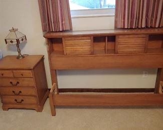 Bed frame and night stand