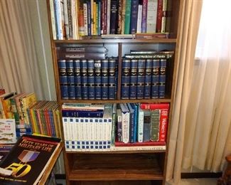 Bookcase and books