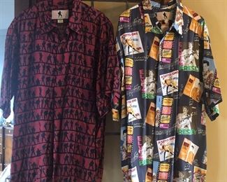 Elvis shirts by Reyn Spooner, size XL, 100% rayon
