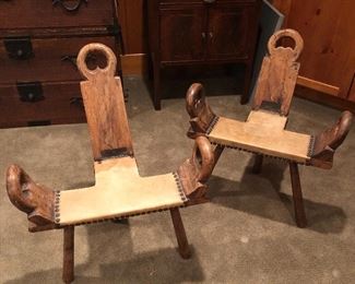 Birthing stools - NOW left $48, right $45