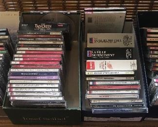 CDs $1 each - classical & opera, a few pop/rock, a couple of Xmas CDs (some sets marked higher)