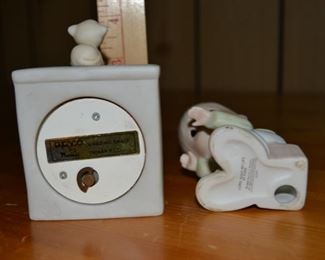 PLL #22 Precious Moments 2 piece Boy Playing Piano Musical $10