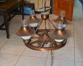 PLL #23 Wagon Wheel Style Chandelier $50