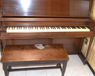 PLL #25 Everett Upright Piano $300 Measures 57" Wide x 24" Deep x 57" High