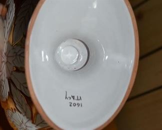 PLL #29 Gold & White Made in Italy Pedestal Bowl/Compote $20