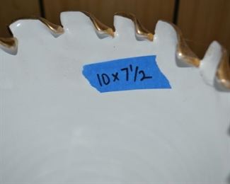 PLL #30 Gold & White Vase with Bird & Floral Pattern Made in Italy $20